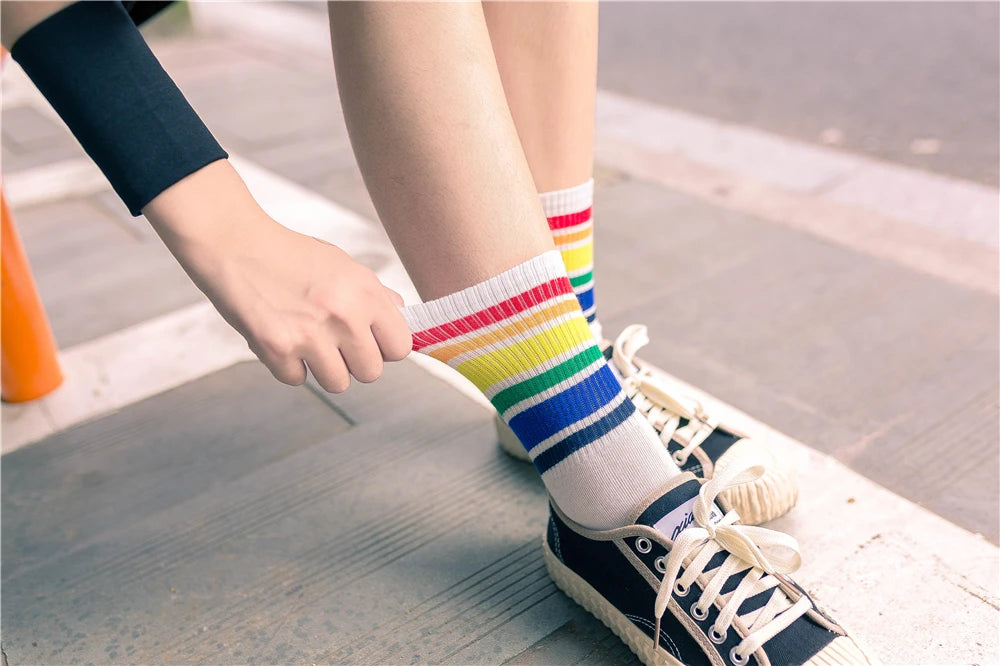 Rainbow Pride Crew Socks