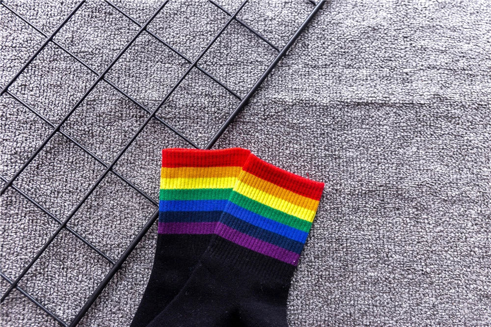 Rainbow Pride Crew Socks