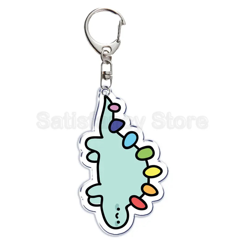 Rainbow Pride Keychain — "HUMAN" & "LOVE WINS"