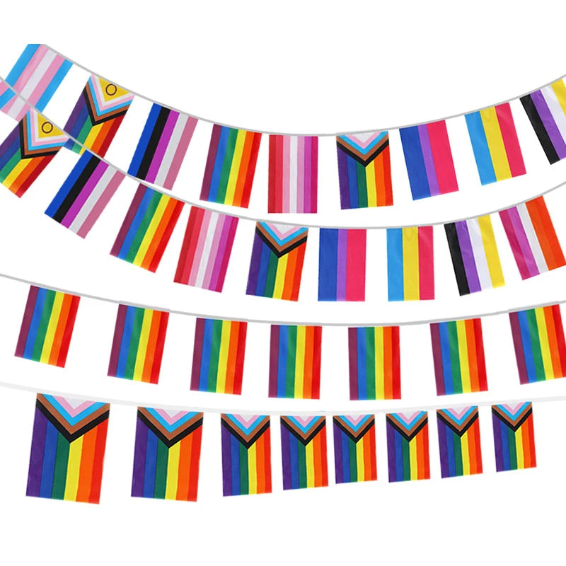Pride Rainbow Bunting Banner