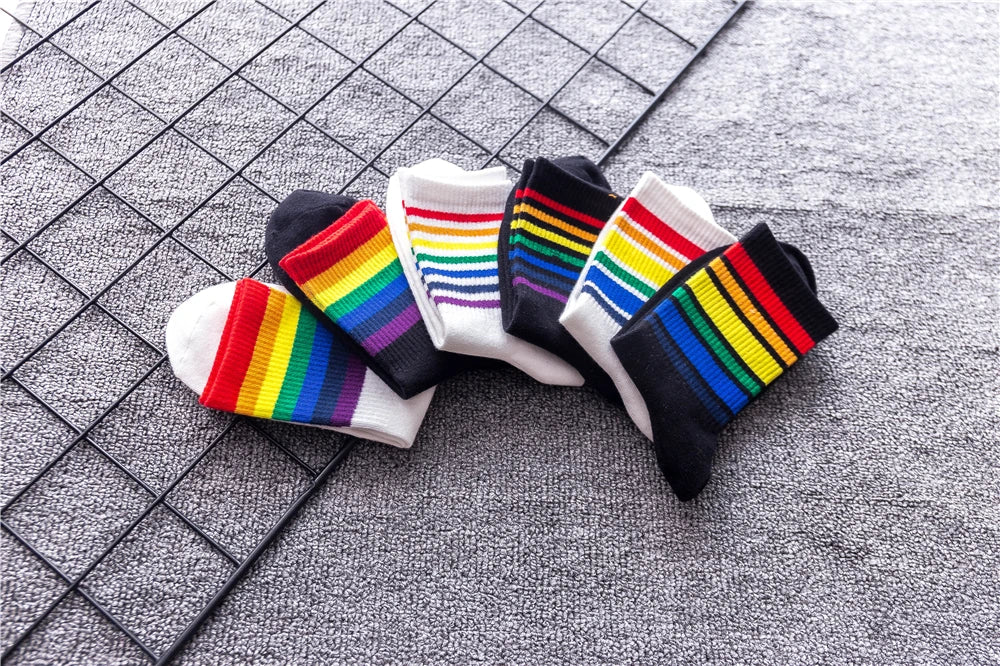 Rainbow Pride Crew Socks