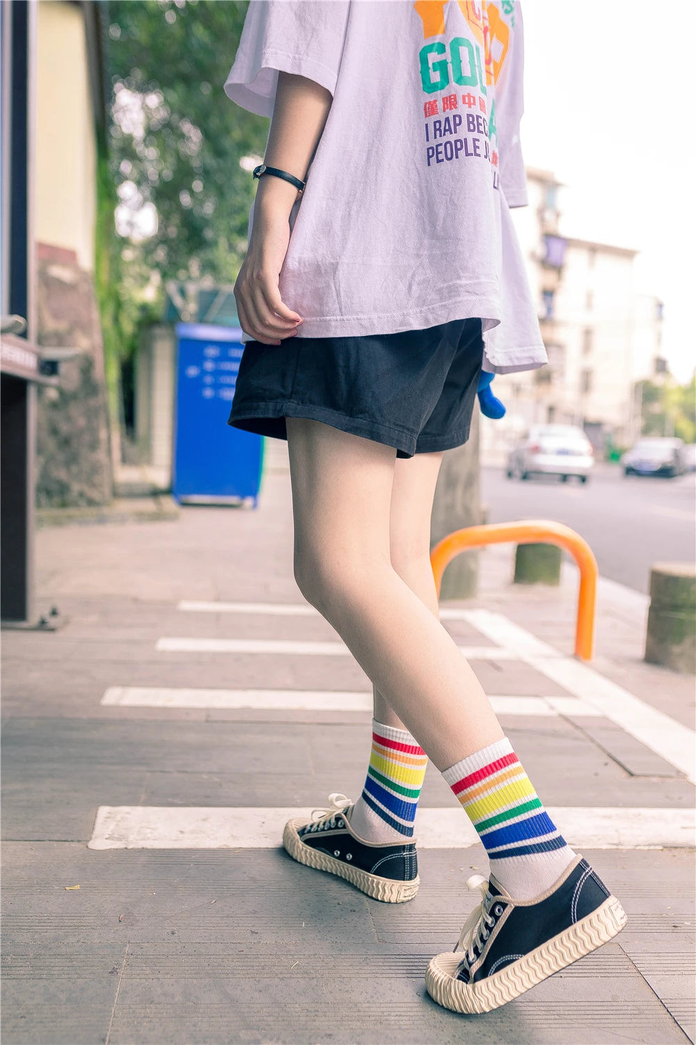 Rainbow Pride Crew Socks