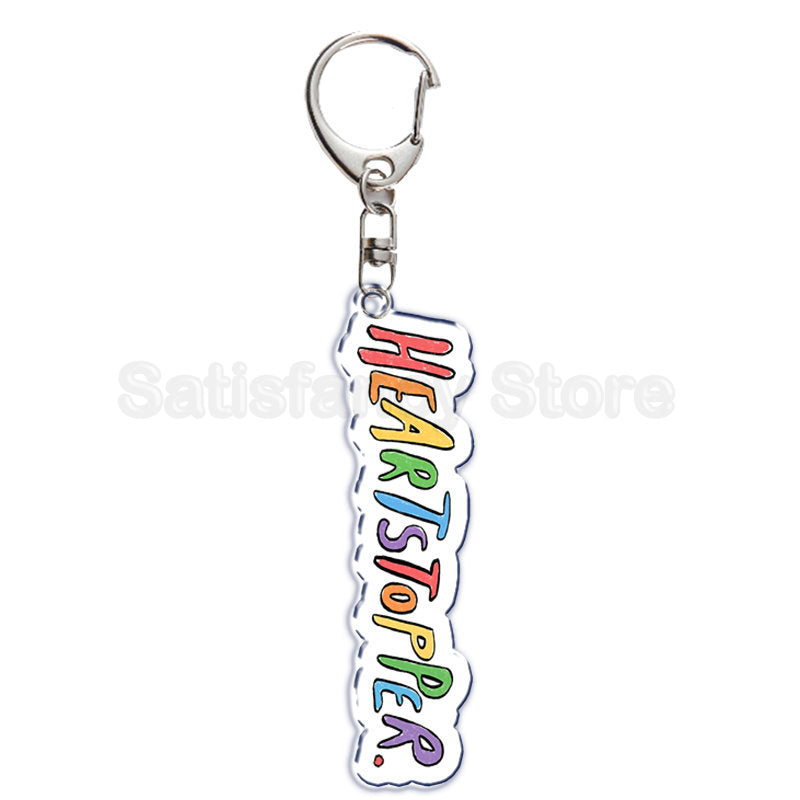 Rainbow Pride Keychain — "HUMAN" & "LOVE WINS"