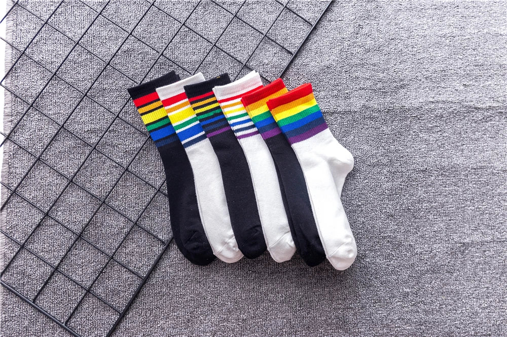 Rainbow Pride Crew Socks