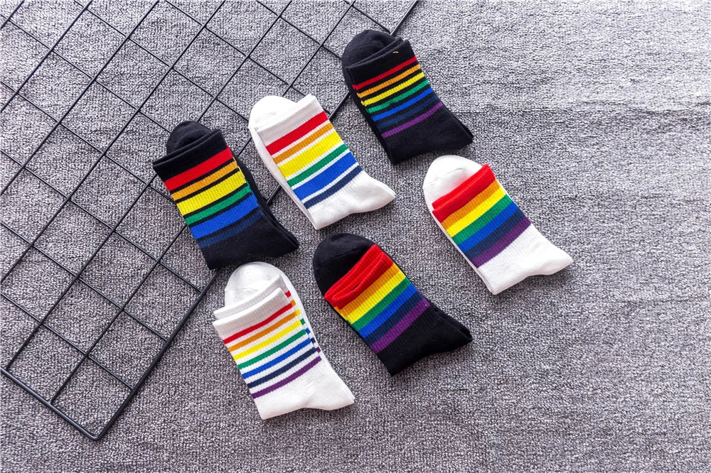 Rainbow Pride Crew Socks