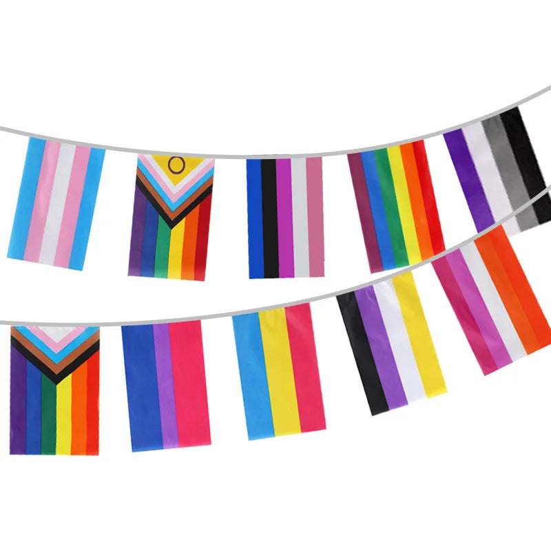Pride Rainbow Bunting Banner