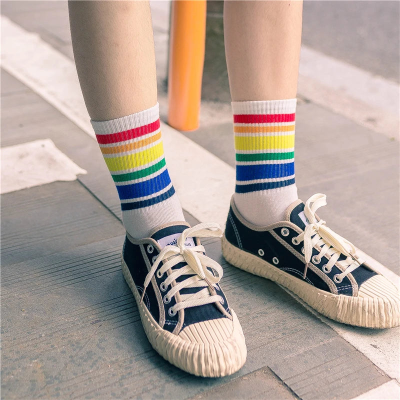 Rainbow Pride Crew Socks