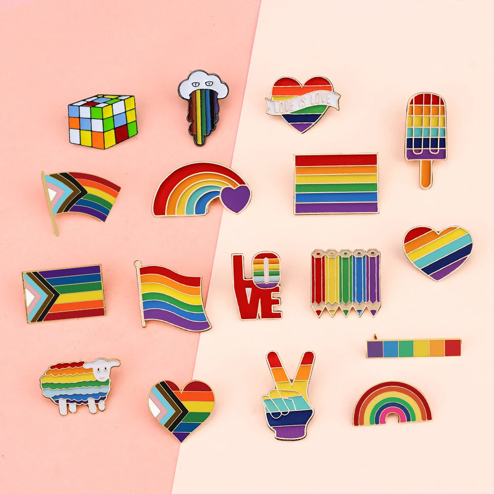 Rainbow Pride Enamel Pins
