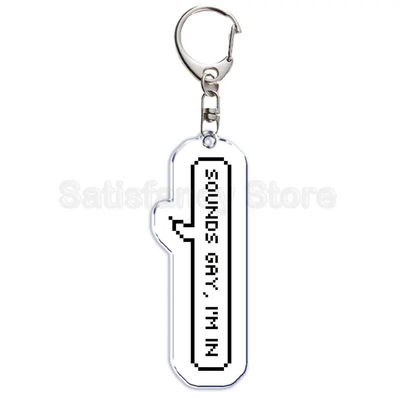 Rainbow Pride Keychain — "HUMAN" & "LOVE WINS"