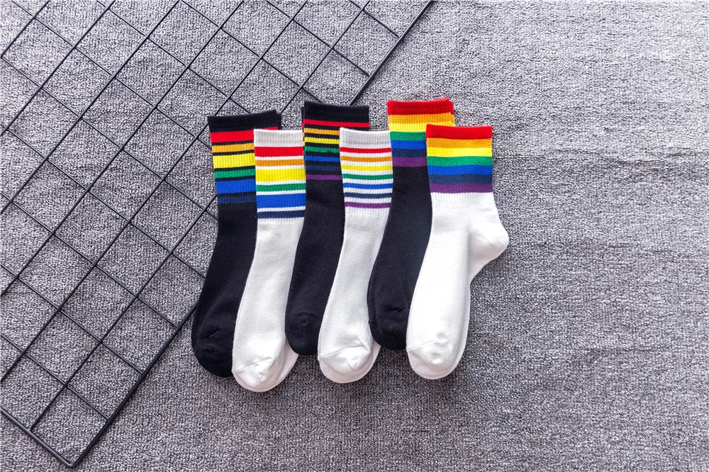 Rainbow Pride Crew Socks