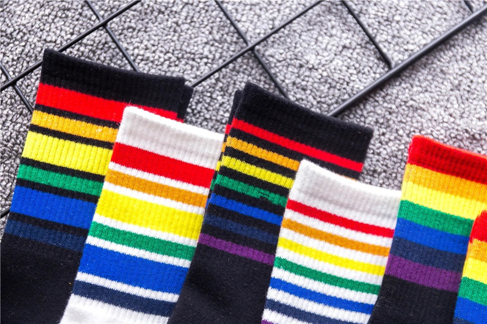 Rainbow Pride Crew Socks