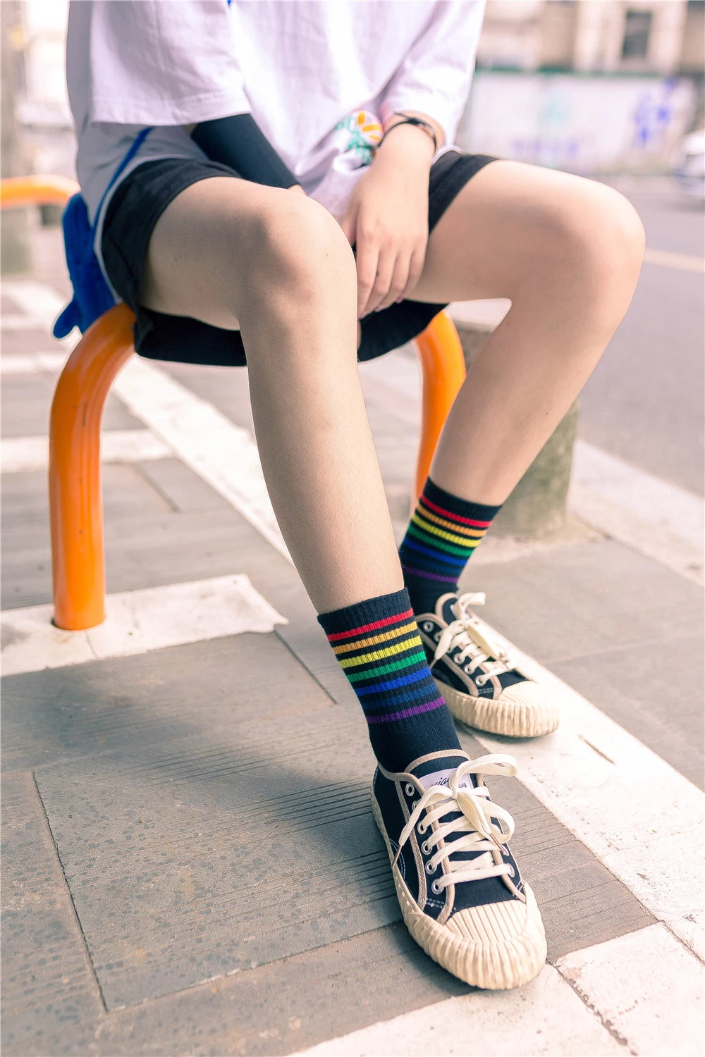 Rainbow Pride Crew Socks
