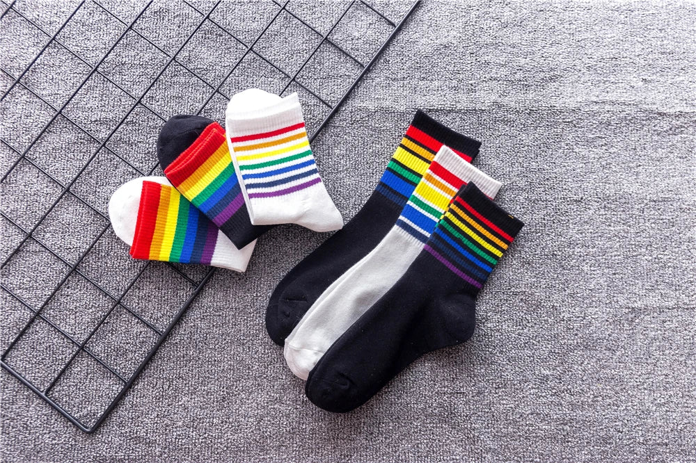 Rainbow Pride Crew Socks