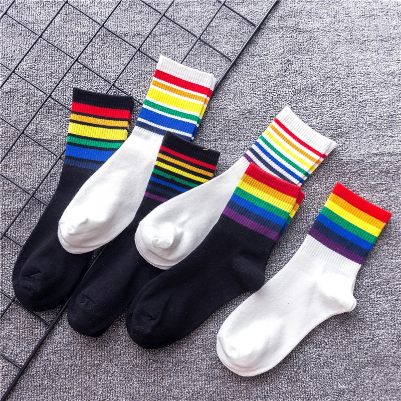 Rainbow Pride Crew Socks