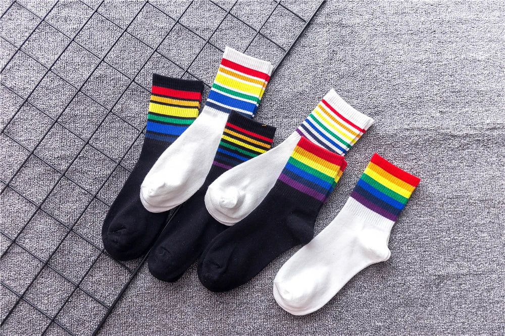Rainbow Pride Crew Socks