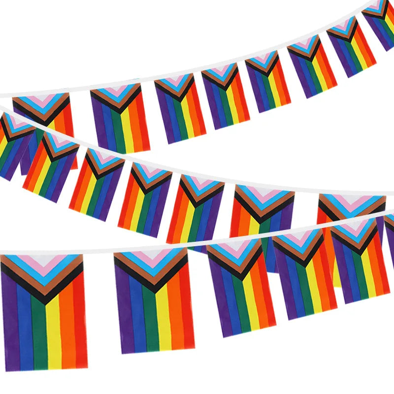Pride Rainbow Bunting Banner