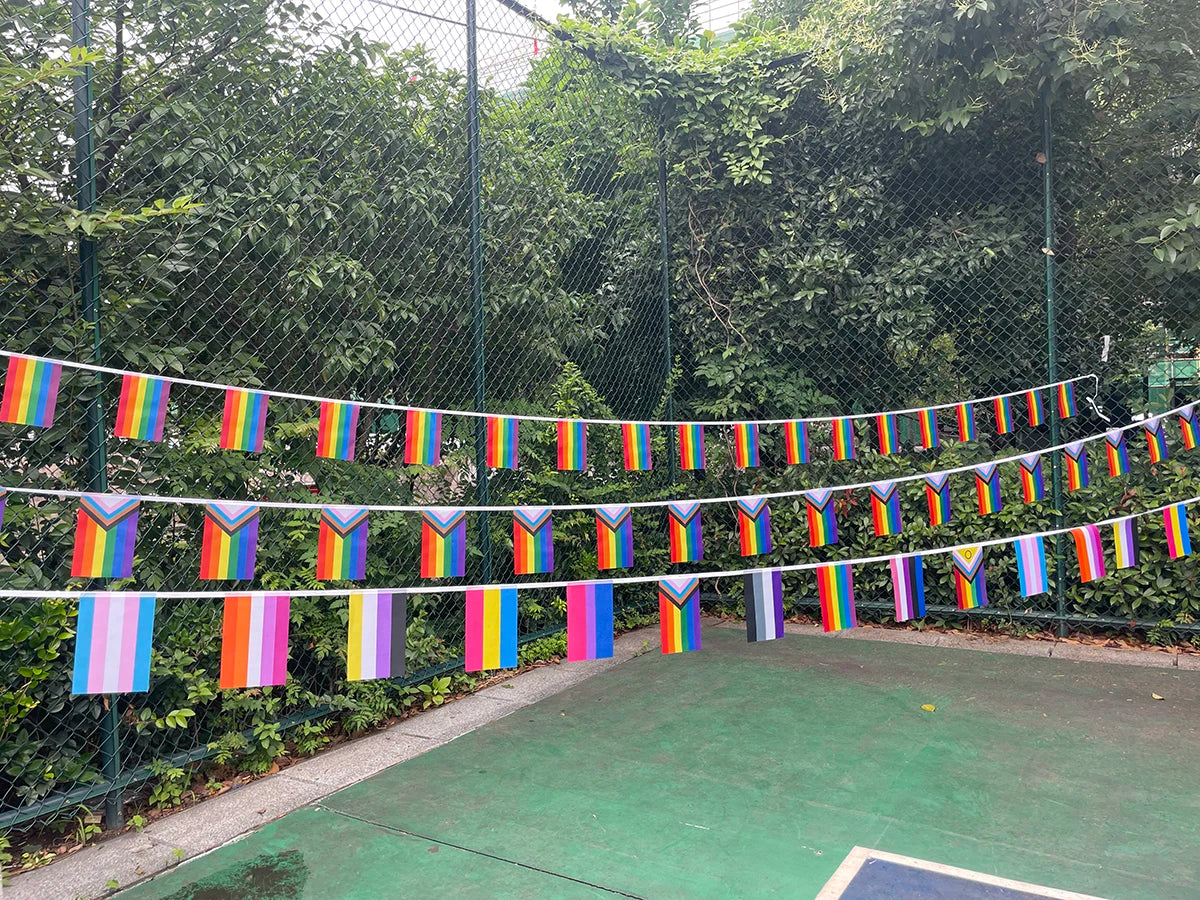 Pride Rainbow Bunting Banner
